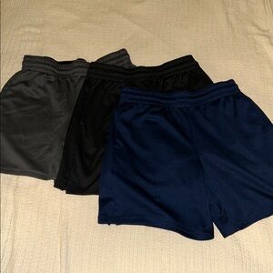 DSG 3 Pack Black, gray and Navy Shorts